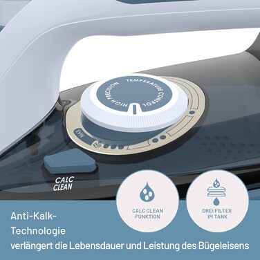 Відпарювач Imetec Activation з керамічно-турмаліновою підошвою, 200 г/хв, ZeroCalc, 2400 Вт