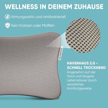 Преміум подушка для ванни сірого кольору | Подушка для ванни швидковисихаюча з великими присосками для надійного кріплення | Подушка для ванни з можливістю прання | Подушка для оптимального розслаблення шиї, сірого кольору