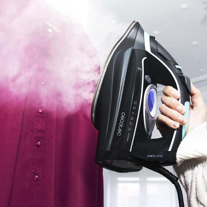 Праска Cecotec Dampfbügeleisen 3D ForceAnodized 750 Smart: 3100 Вт, LCD, антинакип, автоматичне вимкнення, 400 мл, Eco-режим