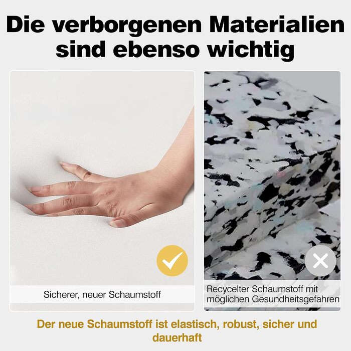 Крісло-мішок Yaheetech з поліестерним покриттям, крісло для телевізора, крісло з підлокітниками, м'яке крісло, крісло-релакс, крісло для відпочинку, біле (сіре, без пуфа)