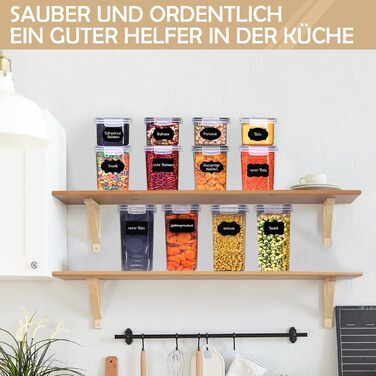 Набори контейнерів для зберігання CALIYO з кришкою, 24 шт. - герметичні, для продуктів, BPA Free