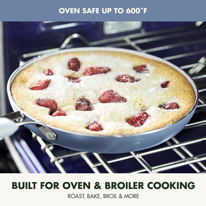 Набір посуду GreenPan Nova 13 предметів: каструлі, сковороди, кришки, синій, антипригарне покриття без PFAS, Oprah's Favorite Things 2024