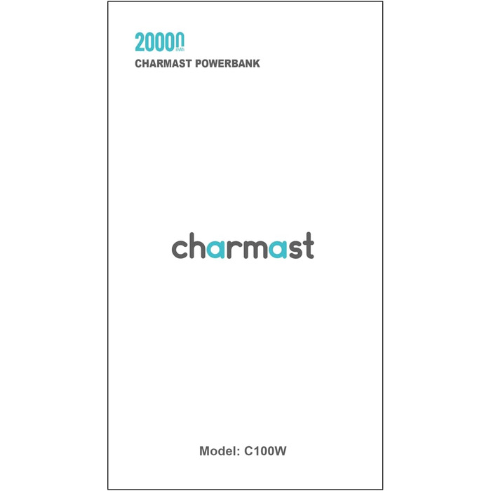 Зовнішній акумулятор Charmast, 20 000 мАг, 100 Вт, PD, ноутбук, USB, портативний, Power Bank, Quick Charge 3.0, сумісний з ноутбуками, телефонами та планшетами