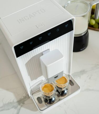 Кавомашина Incapto Aura Vollautomatische Kompaktkaffeemaschine: автоматична, компактна, з вбудованим млином, 19 bar, 2 чашки, 1.5л, термоблок, автоочищення