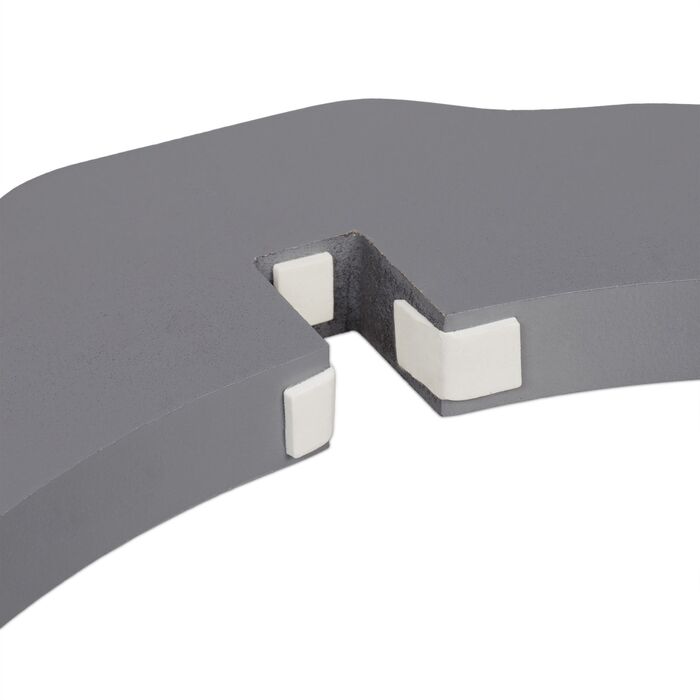 Захисний бар'єр Relaxdays сірого кольору, 92 см