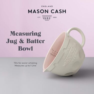 Роликовий шейкер Mason Cash CASH - 3в1 з борошношейком, 2008.183 Бежевий 30 x 8 x 8 см (мірний глечик)