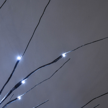 Штучна беріза HOMCOM з LED-підсвіткою, 96 теплих білих мікро-світлодіодів, 150 см, коричневого кольору