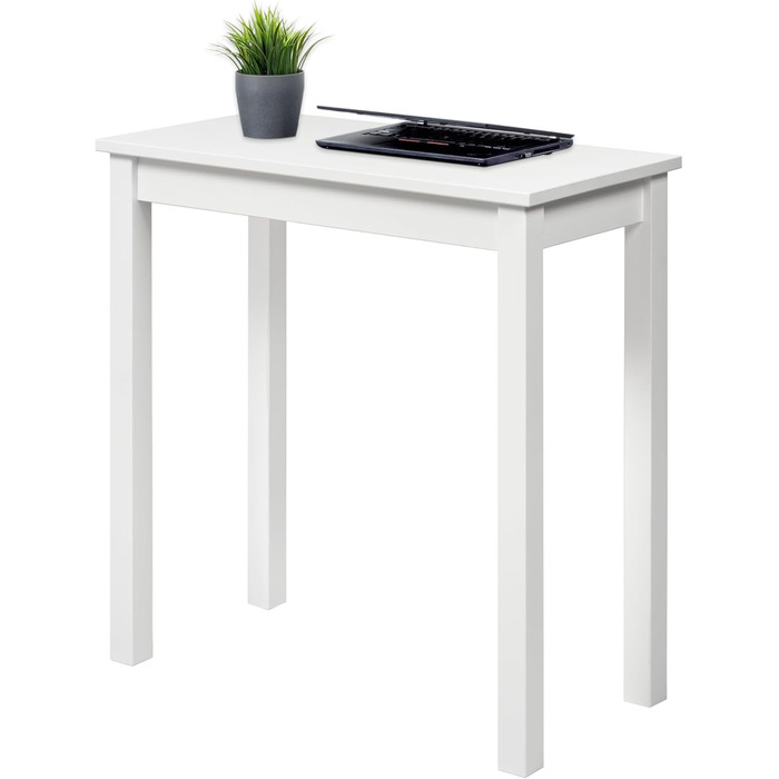 Стол журнальний/письмовий Hagge Home скандинавський, білий, 75x38x75 см