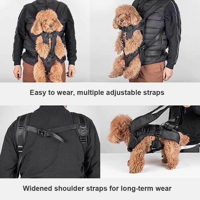 Рюкзак для собак LeapBeast, легкий та регульований, дихаючий та зручний, для походів та кемпінгу, (XL до 16 кг) (L до 12 кг)