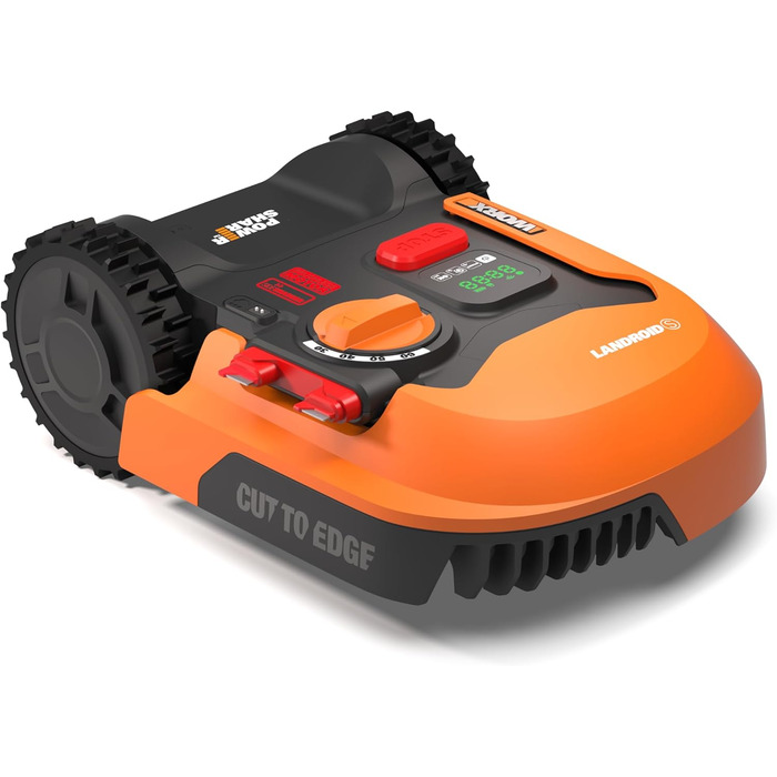 Робот-газонокосачка WORX Landroid Plus WR167E для газонів до 700 м² з обмежувальним кабелем (AIA Navigation, керування через додаток, плаваюче лезо - кут нахилу до 35%, ширина косіння 18 см, висота косіння 30-60 мм, WIFI + Bluetooth)