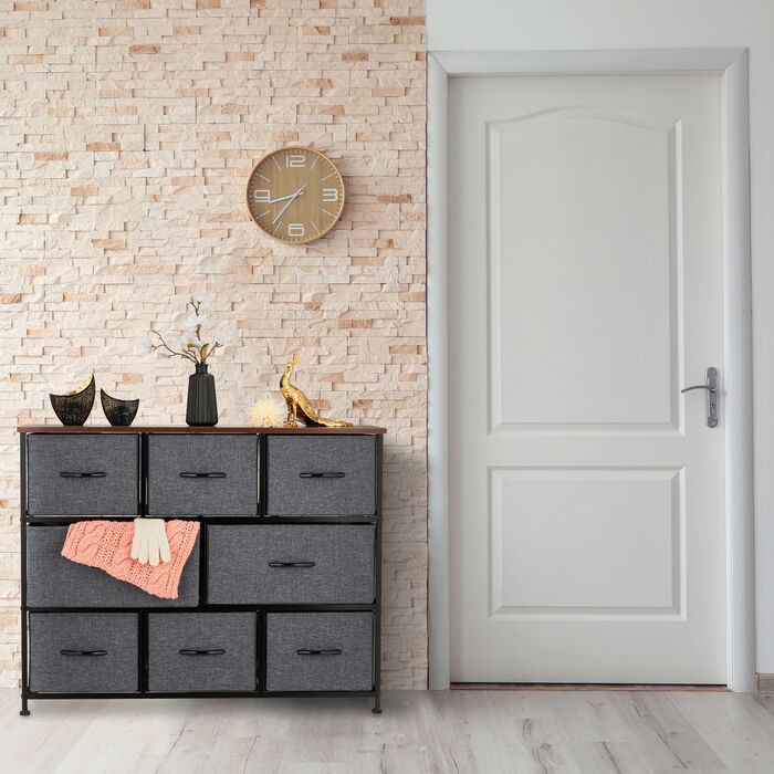 Комод Relaxdays з 8 висувними ящиками