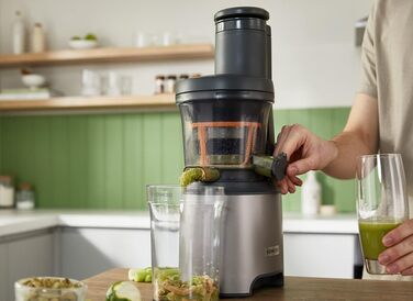 Kenwood PureJuice Pro JMP85.00SI: повільний соковитискач для свіжих соків, сріблястий
