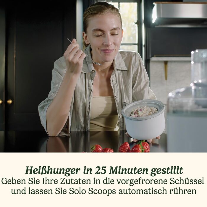 Морозивниця Cuisinart Solo Scoops ICEM10, 475 мл – для домашнього морозива, джелато, сорбету та замороженого йогурту, компактна, швидке приготування за 25 хвилин