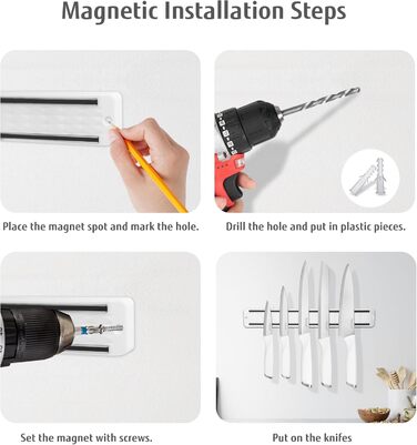 Набір кухонних ножів Messerblock з кухонними ножами та ножицями, 6 предметів, чорний