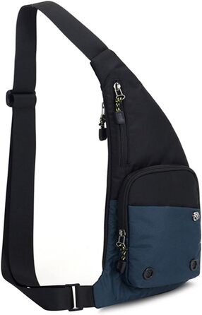Ультралегка нагрудна сумка Слінг-сумка Чоловіча жіноча поясна сумка Сумки через плече Сумка через плече Перехресні денні рюкзаки для подорожей на відкритому повітрі Кемпінг Туристичні рюкзаки Рюкзак через плече (темно-синій)