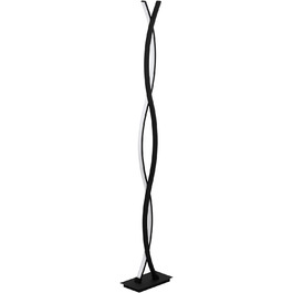 Світлодіодний підвісний світильник EGLO Lasana 3, підвісний світильник з 3 полум'ям, виготовлений зі сталі та пластику, підвісний світильник у чорному, білому кольорі, світильник для вітальні підвісний, теплий білий (торшер)