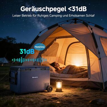 Автомобільний холодильник AAOBOSI 95л: Електричний компресорний бокс, IPX4 водонепроникний, -20°C до +20°C для авто, кемпінгу, подорожей