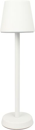 LED настільна лампа з акумулятором 2400 mAh, 16 світлодіодів, 3 режими яскравості, IP54, білий колір, 10,7 x 10,7 x 39 см
