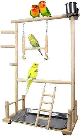 Ігрова підставка для птахів SovZovy 53x23x7,2 см дерев'яна