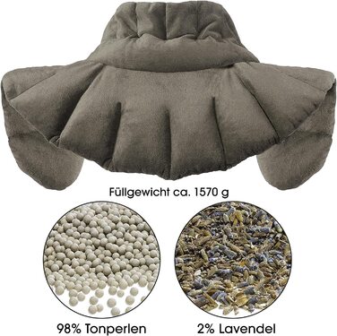 Аква-текстиль Toledo Visco Pillow 70x36x15 см Віскозна подушка для шиї Ортопедична подушка Гелева пінопластова подушка (вагова подушка для плечей, сіра)