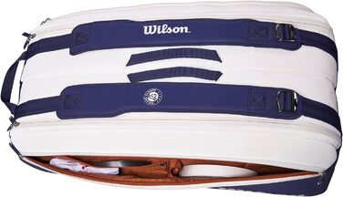 Сумка-ракетка Wilson Roland Garros Супертур і Командний супертур білий/темно-синій 9 предметів