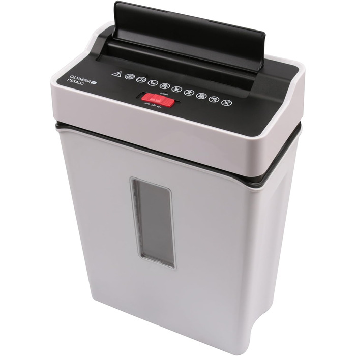 Шредер Olympia PS 53CC: знищення документів до 6 аркушів, Partikelschnitt, безпека 4 класу, для кредитних карт (білий)