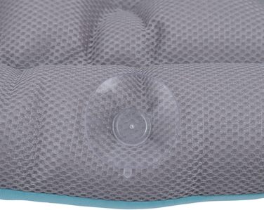 Килимок для ванни 113x40 см з подушкою для тіла, ергономічна підтримка голови, шиї та спини (синій)