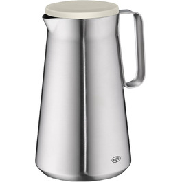 Термос Alfi DRIVE! 1.0л, кокосовий білий мат, з подвійних сталевих стінок, зберігає тепло 12 год, холод 24 год, з поворотним кришкою, великий отвір, BPA-free