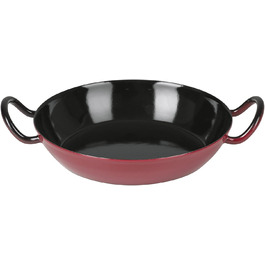 Сковорода для гурманів 20, CLASSIC - COLOR ROT, діаметр 20 см, висота 4,2 см, емаль, червоний/чорний, сервірувальна сковорода, індукційна, 0600-019