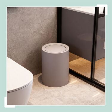 Відро для сміття Relaxdays з кришкою-качалкою, 13 літрів