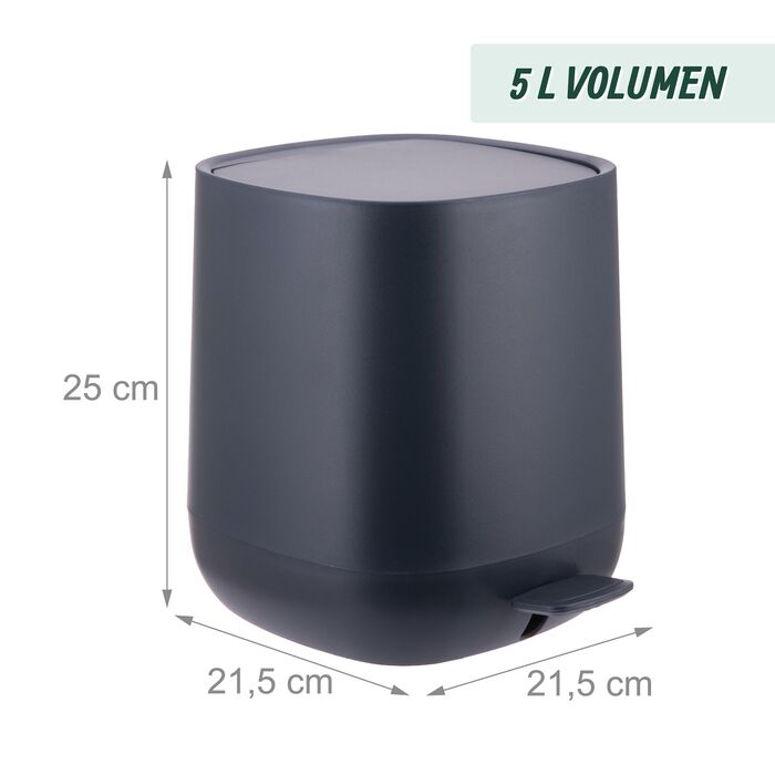 Відро для сміття Relaxdays, 5 л, з м'яким закриттям
