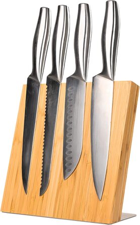 Блок магнітних ножів Coninx без кріплення-блок ножів з магнітним тримачем для ножів, що забезпечує безпеку, чистоту і порядок.