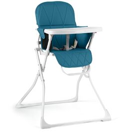 Дитячий стільчик RicoKids Hochstuhl Baby - стільчик для годування з регульованим столиком, 6-36 місяців, м'яке сидіння, міцна конструкція, 60x70x95 см, біло-блакитний