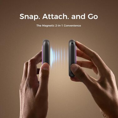 Електричні грілки для рук OCOOPA UT4 5000mAh - 2 шт. Ультракомпактні, водонепроникні, швидкий нагрів, для зими, USB