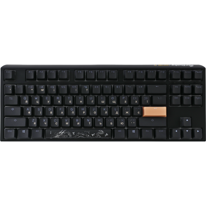 Механічна клавіатура Ducky One 3 TKL Cherry MX Blue RGB Black UA