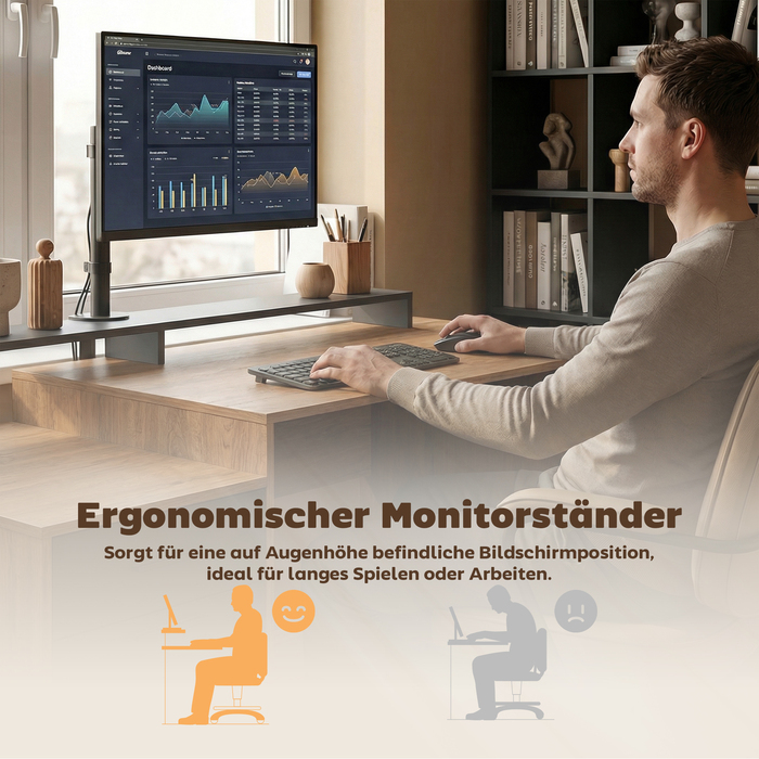 Комп'ютерний стіл з місцями для зберігання та полицями, сучасний письмовий стіл для офісу та кабінету, 140 см, дуб