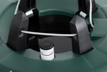 Підставка для ялинки Brandsseller - технологія ножного важеля, одномотузкова технологія, запобіжний пристрій (зелена)