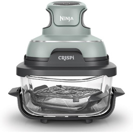 Фритюрниця Ninja CRISPi 3.8 л 4-в-1, 1700 Вт, Salbei FN101UKSG, сіро-зелений колір