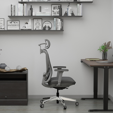 Крісло Mealux Q1 Air Fabric Grey (арт. HF Q-1 F/G)