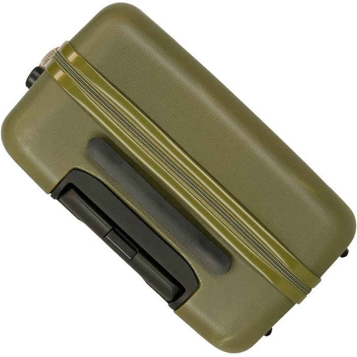 Чохол-валіза Roll Road Flex з ABS-пластику, кодовий замок, 4 колеса, ручна поклажа, зручний внутрішній простір (набір 2 шт., хакі)