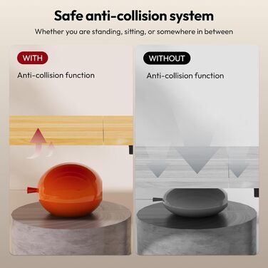 Регульований стіл Sanodesk 160x70 см – електричний підйомний стіл, чорний, до 90 кг