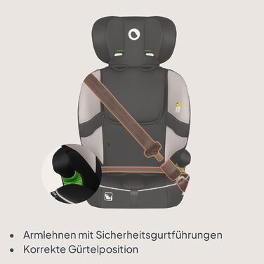 Автокрісло Lionelo Billy i-Size 76-150 см (15 міс - 12 років), ISOFIX, Top Tether, R129, бежеве