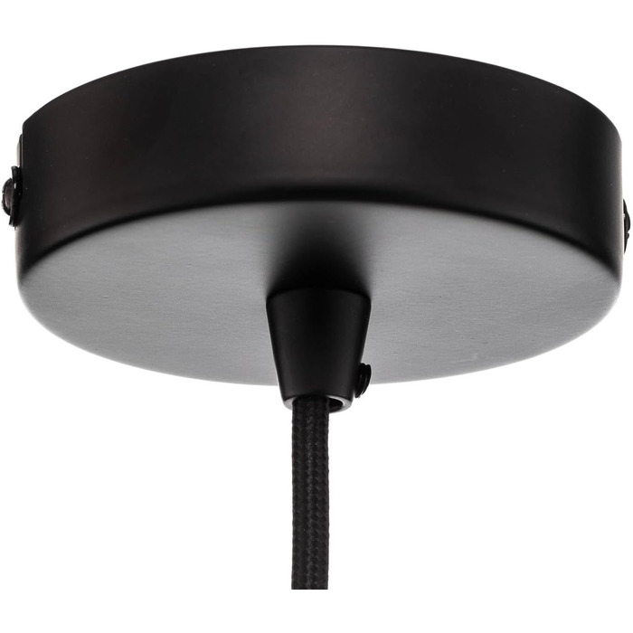 Підвісний світильник для обіднього столу Lindby Ø 26 см, підвісна лампа Обідній стіл текстильний, пластиковий дизайн з ротанга, світильник для вітальні, підвісний світильник Лампа для їдальні, E27