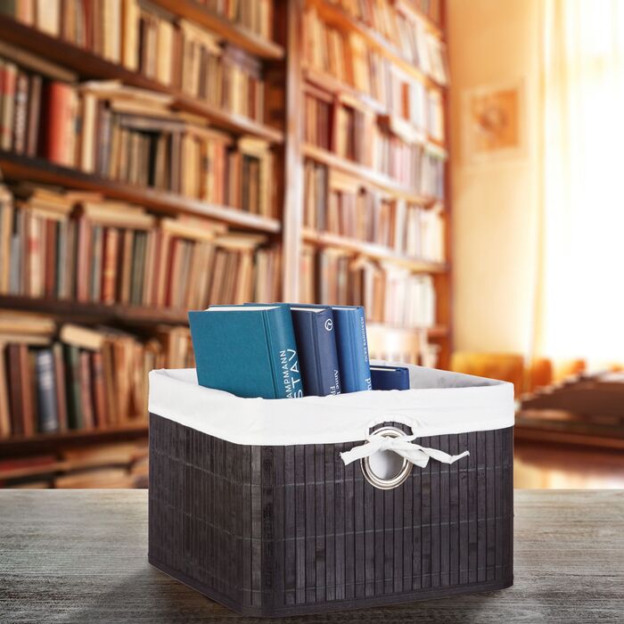 Кошик для зберігання Relaxdays з бамбука