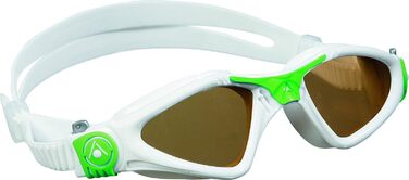 Компактна маска для плавання Aquasphere Kayenne біле/зелене/прозоре скло