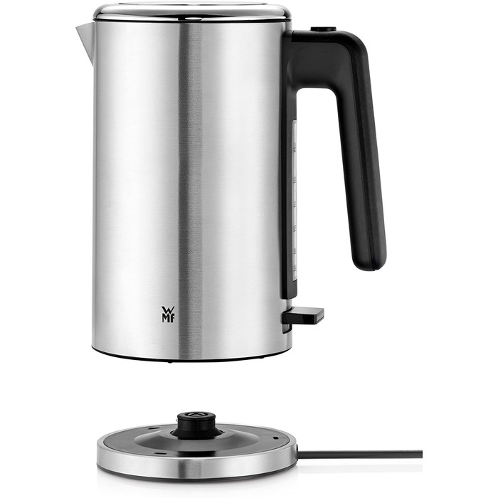Електричний чайник WMF Lono 1.6л з нержавіючої сталі, з фільтром від накипу, 2400 Вт, підсвічуванням рівня води, матовий нержавіюча сталь