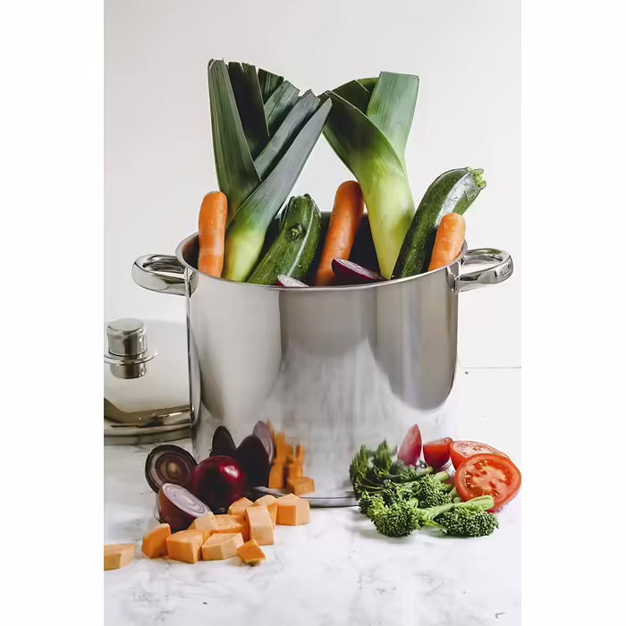 Велика індукційна каструля MasterClass з нержавіючої сталі з кришкою, 14 л, Kitchen Craft