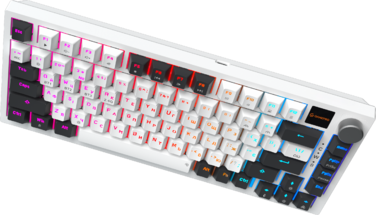 Бездротова механічна клавіатура GamePro MK160D Pro QLAB Sakura Switch White