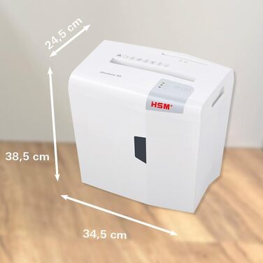 Шредер HSM Shredstar X10: безпечне знищення документів, P-4, 10 листів, частинковий різак 4,5x30 мм, для дому та офісу