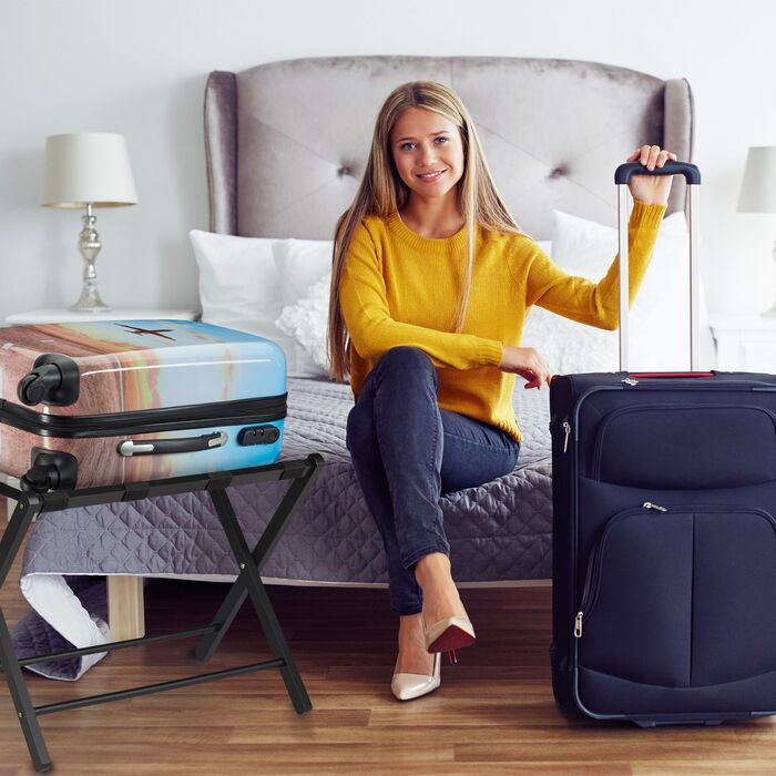 Підставка для валізи Relaxdays дерев'яна, складна